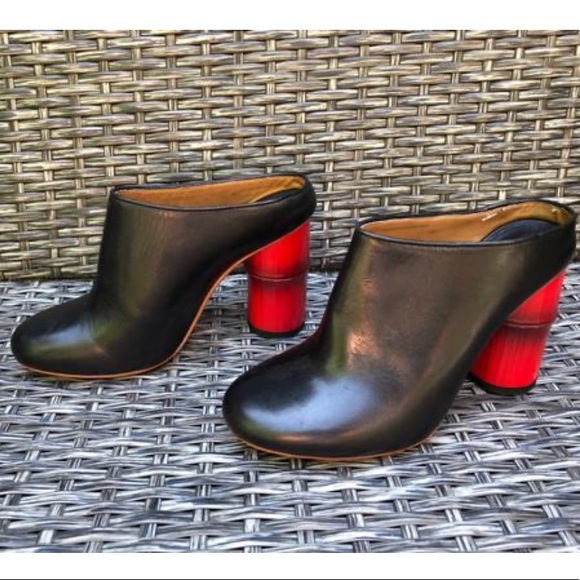 Acne Studios Bamboo Heel Mule Leather Sandal 36 - Picture 1 of 8